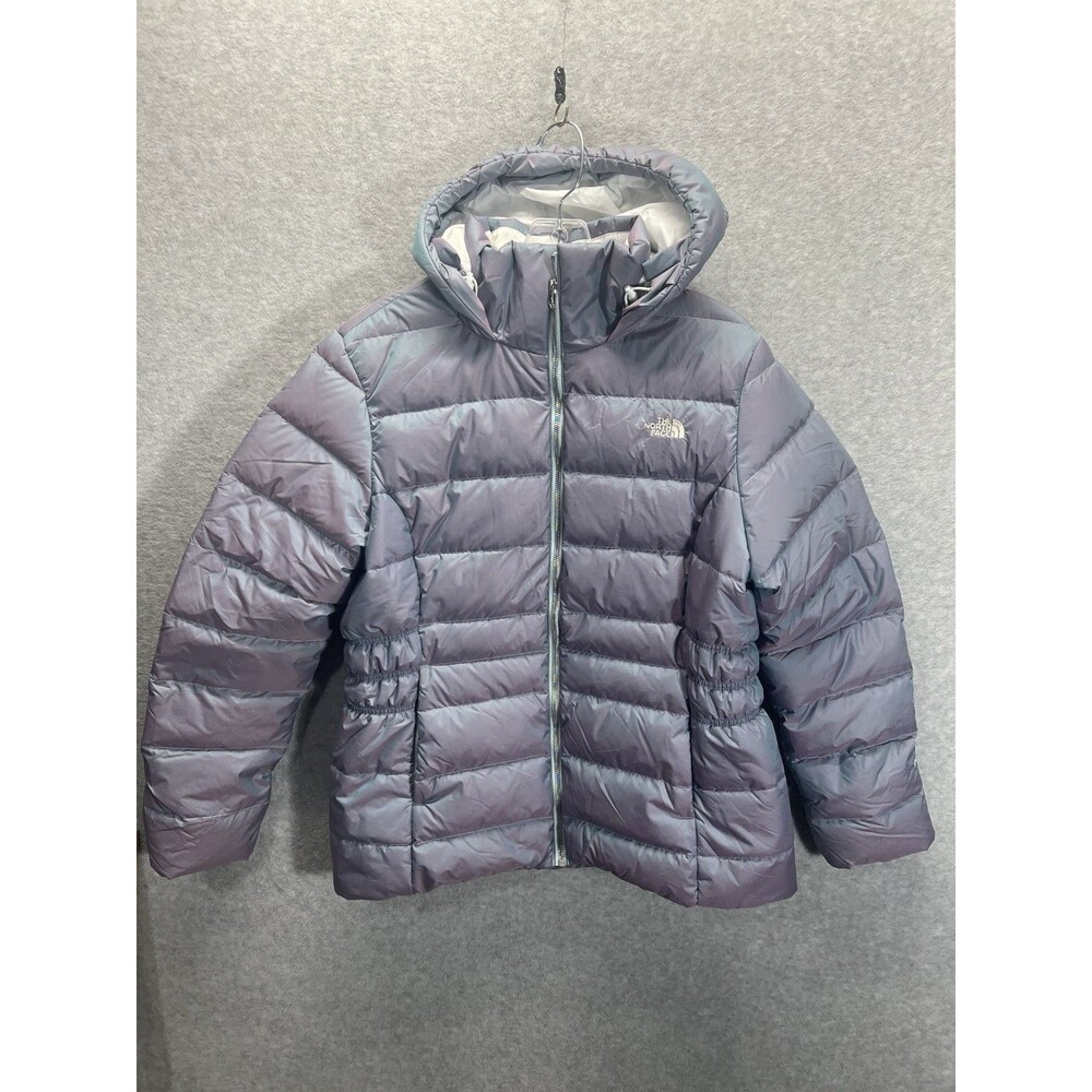 North Face Women's  XL Gotham 550 Down Hooded Parka Winter Jacket Blue
